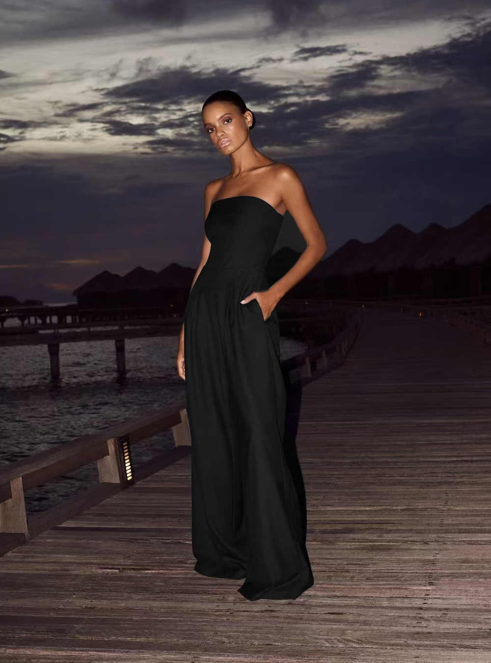 Sofia - Luxe Strapless Jumpsuit