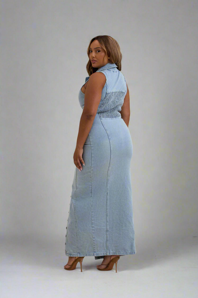 Amara Maxi Denim Dress