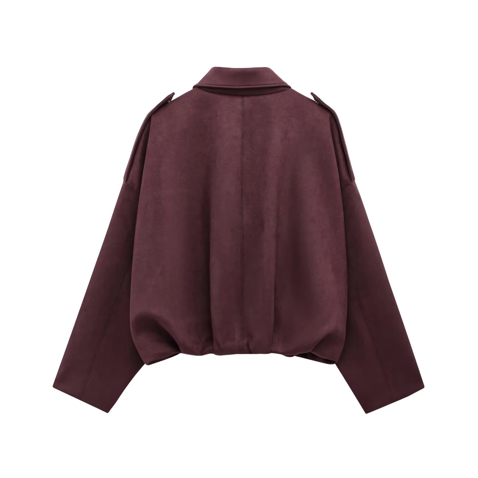 Lara Suede Bomber Jacket