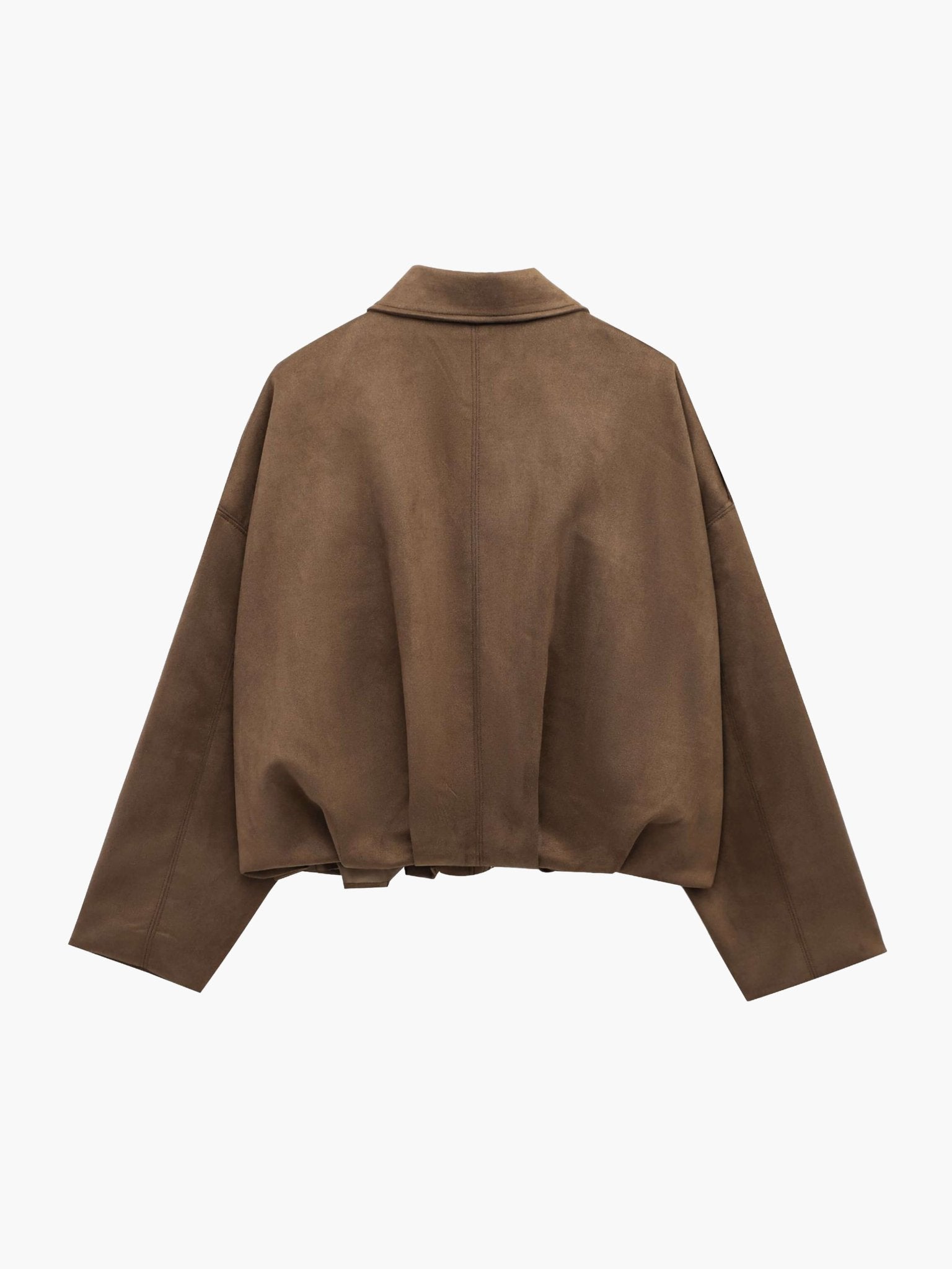 Lara Suede Bomber Jacket