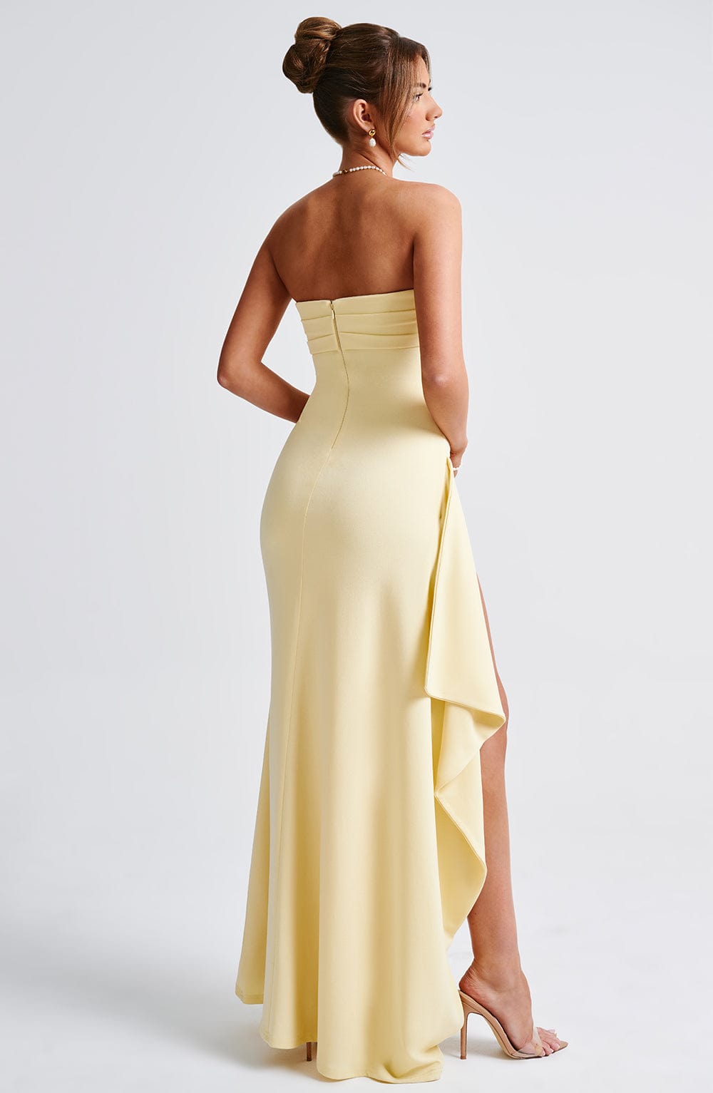 Soft Lemon Elegance Dress