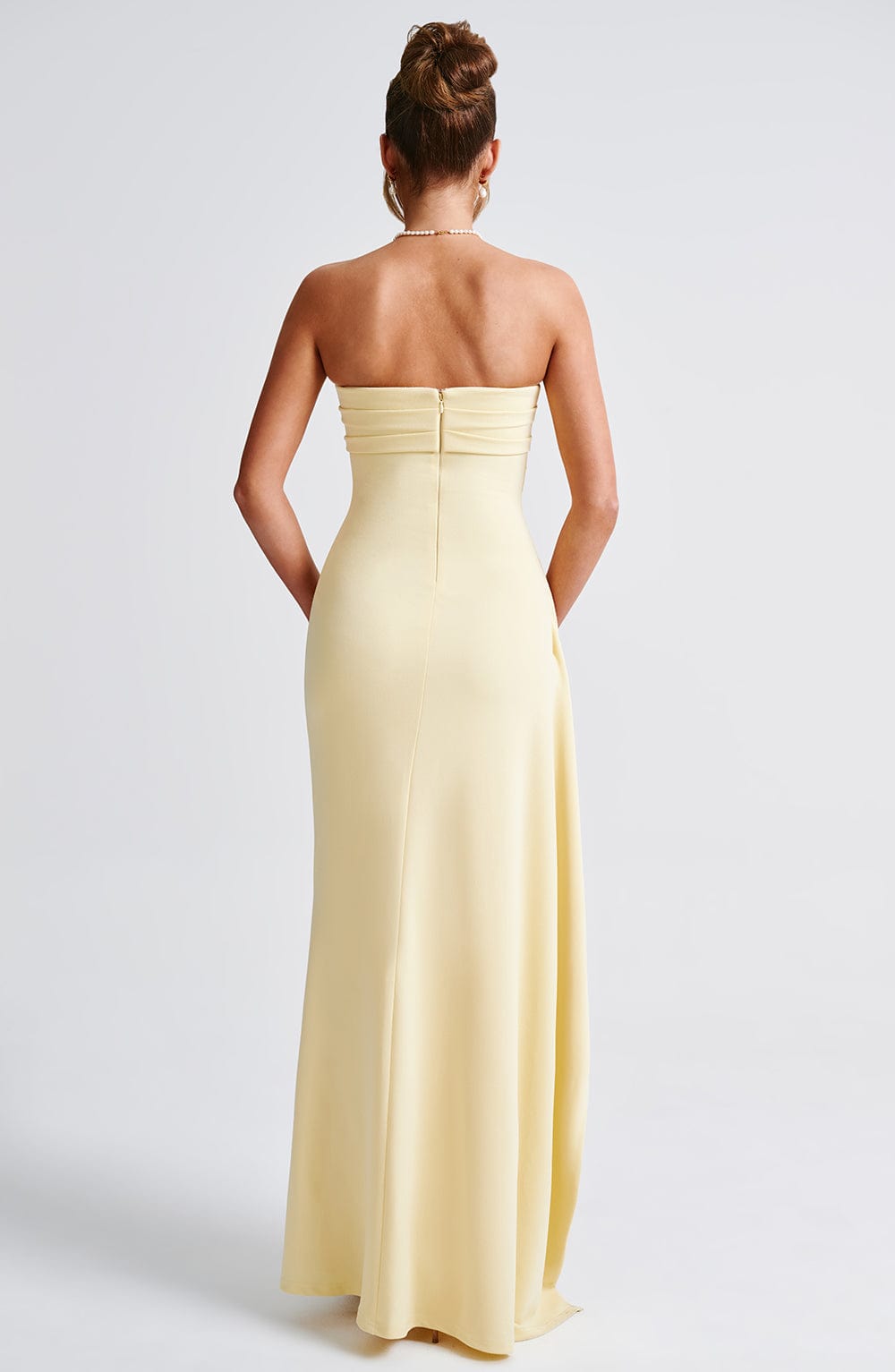 Soft Lemon Elegance Dress