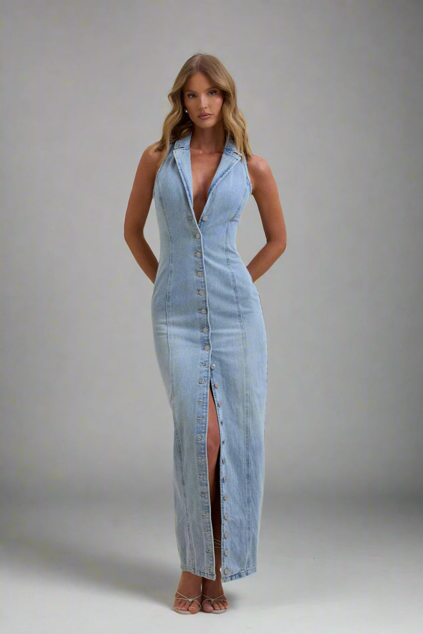 Amara Maxi Denim Dress