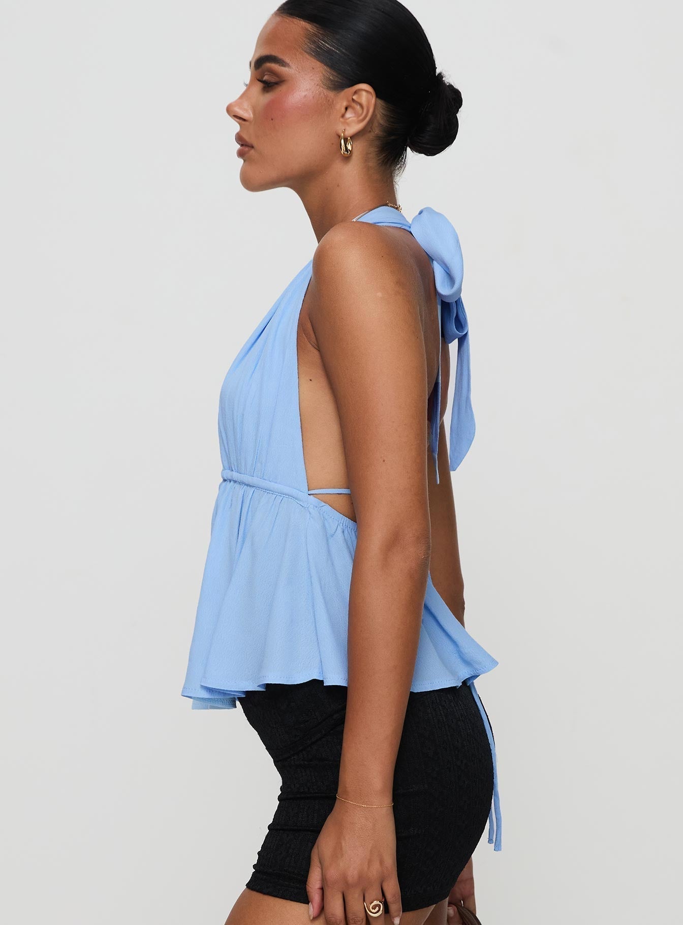 Blue Wave Halter Top